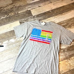 Rainbow Flag Watercolor Pride T-Shirt